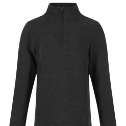 Zigzag Pineapple Melange Half Zip Waffle Midlayer